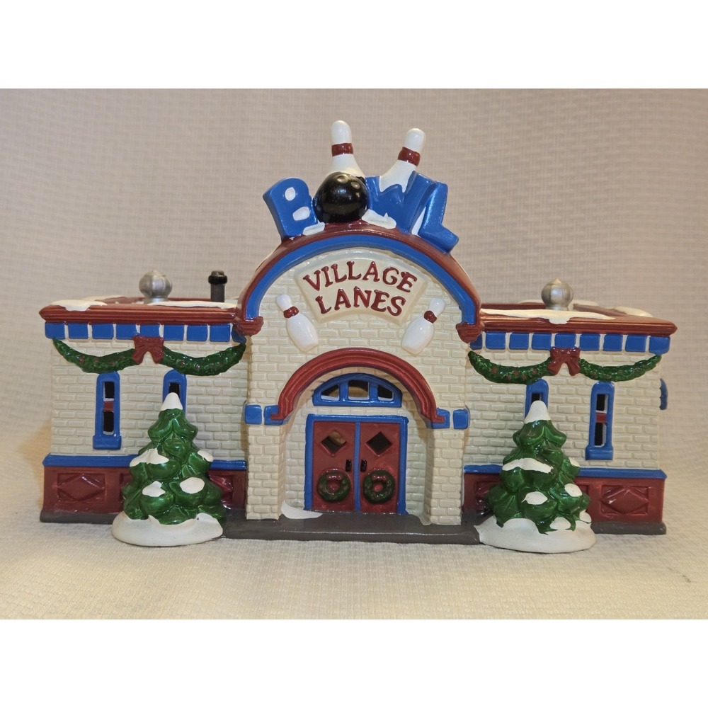 1995 Department 56 Original Snow Village Bowling Alley Box *Light Not Included